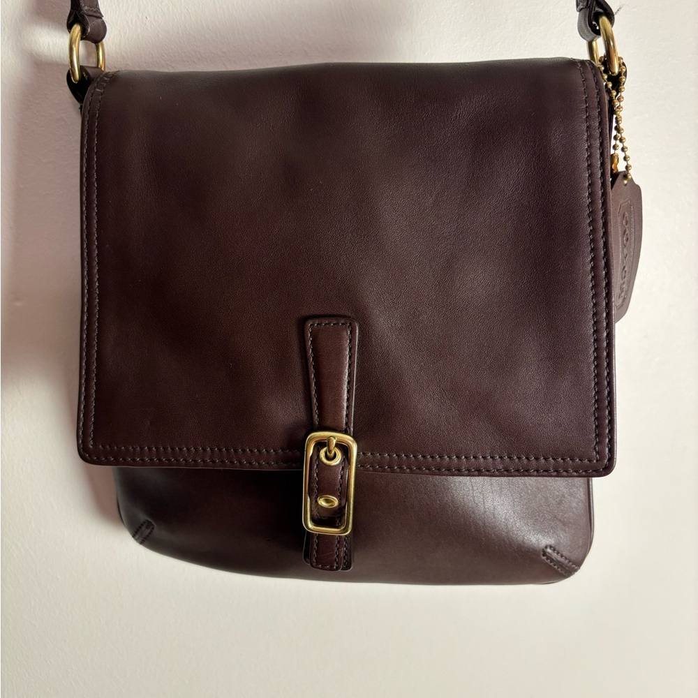 Coach Vintage Legacy Brown Leather Adjustable Crossbody - EUC